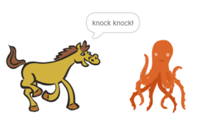 Scratch: Horse tells Octopus a joke