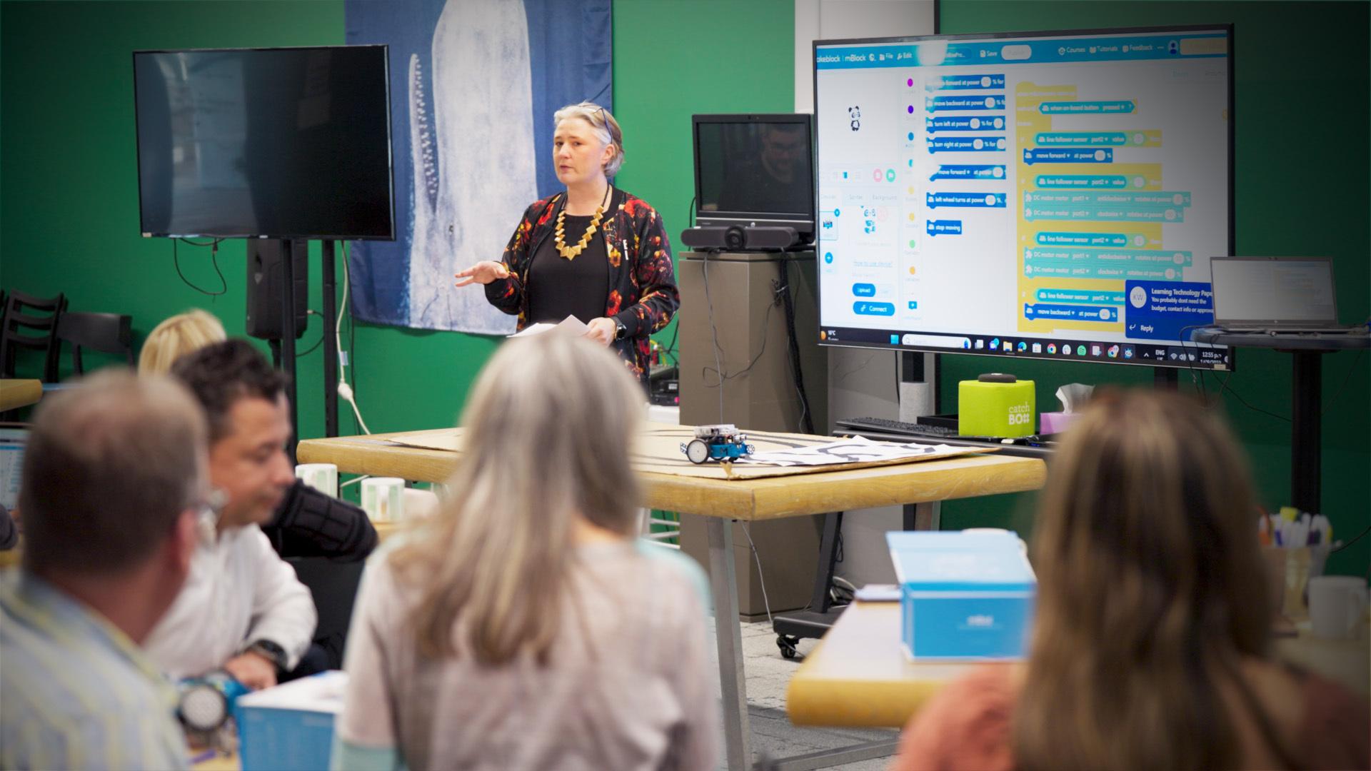 Fiona Pond in classroom environment